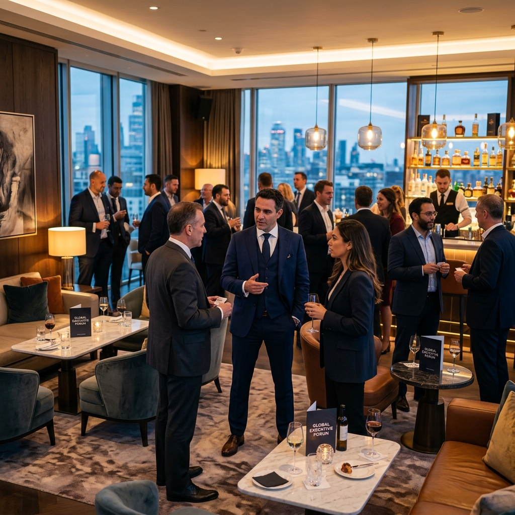 전문가 네트워킹 라운지 분위기